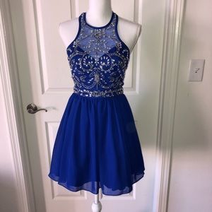 Blue homecoming dress